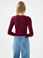 thumb-Slim Fit Kadın Bluz U.kol