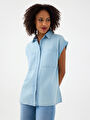 thumb-Regular Fit Kadın Gömlek K.kol