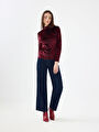 thumb-Slim Fit Kadın Bluz U.kol