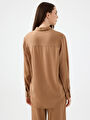 thumb-Loose Fit Kadın Gömlek U.kol