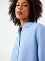 thumb-Loose Fit Kadın Gömlek U.kol