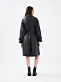 thumb-Loose Fit Kadın Trenchcoat