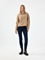 thumb-Long Crop Kadın Sweatshirt