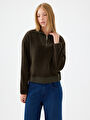 thumb-Crop Kadın Sweatshirt