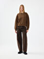 thumb-Long Crop Kadın Sweatshirt