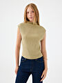 thumb-Slim Fit Kadın Bluz K.kol