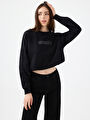 thumb-Long Crop Kadın Sweatshirt