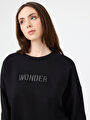 thumb-Long Crop Kadın Sweatshirt