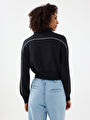 thumb-Long Crop Kadın Sweatshirt