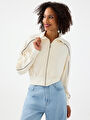 thumb-Long Crop Kadın Sweatshirt
