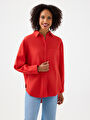 thumb-Oversize Kadın Gömlek U.kol