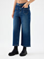 thumb-Crop Wide Leg Regular Fit Kadın Pantolon
