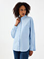 thumb-Loose Fit Kadın Gömlek U.kol