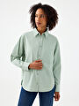thumb-Loose Fit Kadın Gömlek U.kol