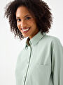 thumb-Loose Fit Kadın Gömlek U.kol