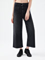 thumb-Crop Wide Leg Regular Fit Kadın Pantolon