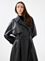 thumb-Loose Fit Kadın Trenchcoat