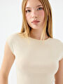 thumb-Crop Kadın Tshirt K.kol