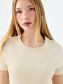 thumb-Fitted Kadın Tshirt K.kol