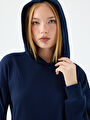 thumb-Long Crop Kadın Sweatshirt