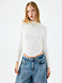 thumb-Slim Fit Kadın Tshirt U.kol