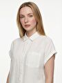 thumb-Loose Fit Kadın Gömlek K.kol