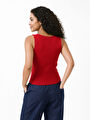 thumb-Slim Fit Kadın Bluz K.kol