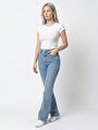 thumb-Belinda Slim Fit Kadın Pantolon
