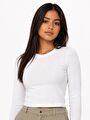 thumb-Slim Crop Fit Kadın Tshirt U.kol