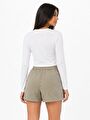 thumb-Slim Crop Fit Kadın Tshirt U.kol