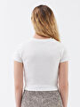 thumb-Crop Kadın Tshirt K.kol