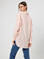 thumb-Loose Fit Kadın Gömlek U.kol
