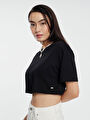 thumb-Loose Crop Kadın Tshirt K.kol