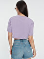 thumb-Loose Crop Kadın Tshirt K.kol