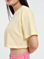 thumb-Loose Crop Kadın Tshirt K.kol
