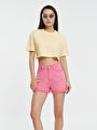 thumb-Loose Crop Kadın Tshirt K.kol