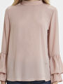 thumb-Regular Fit Kadın Bluz U.kol